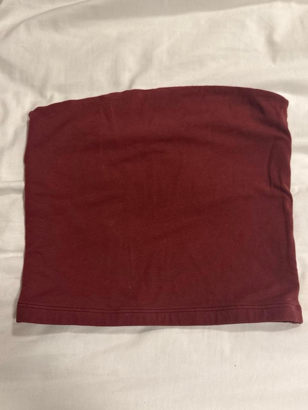 Brandy Melville Maroon Strapless Tube Top
